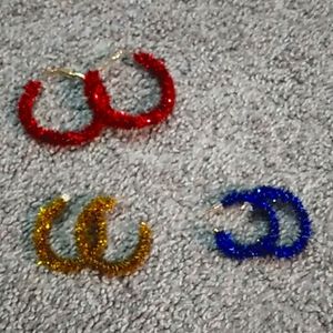Festive Tinsel earrings